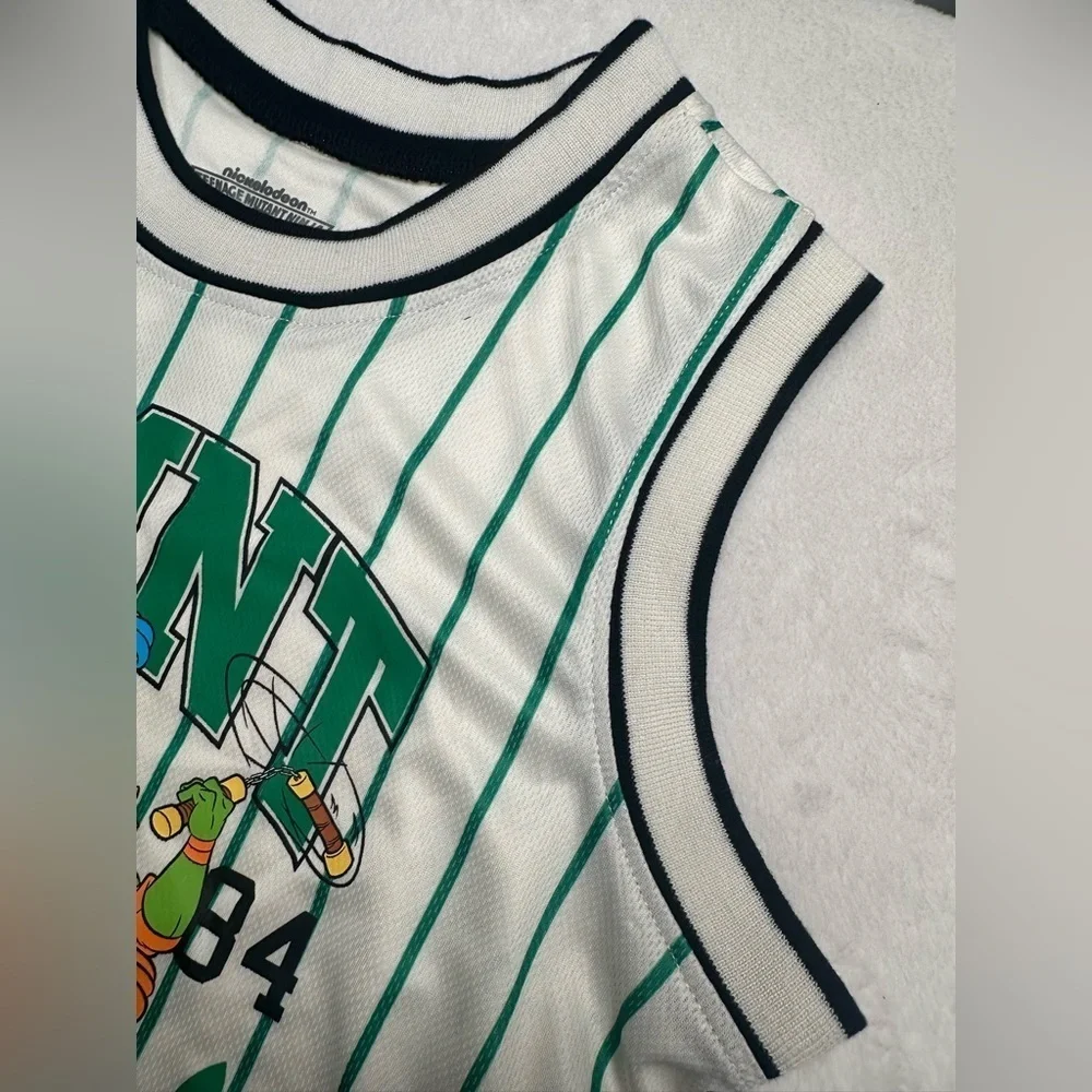 Teenage Mutant Ninja Turtles Boys Size XL Baseball Jersey Shirt and Shorts 1989